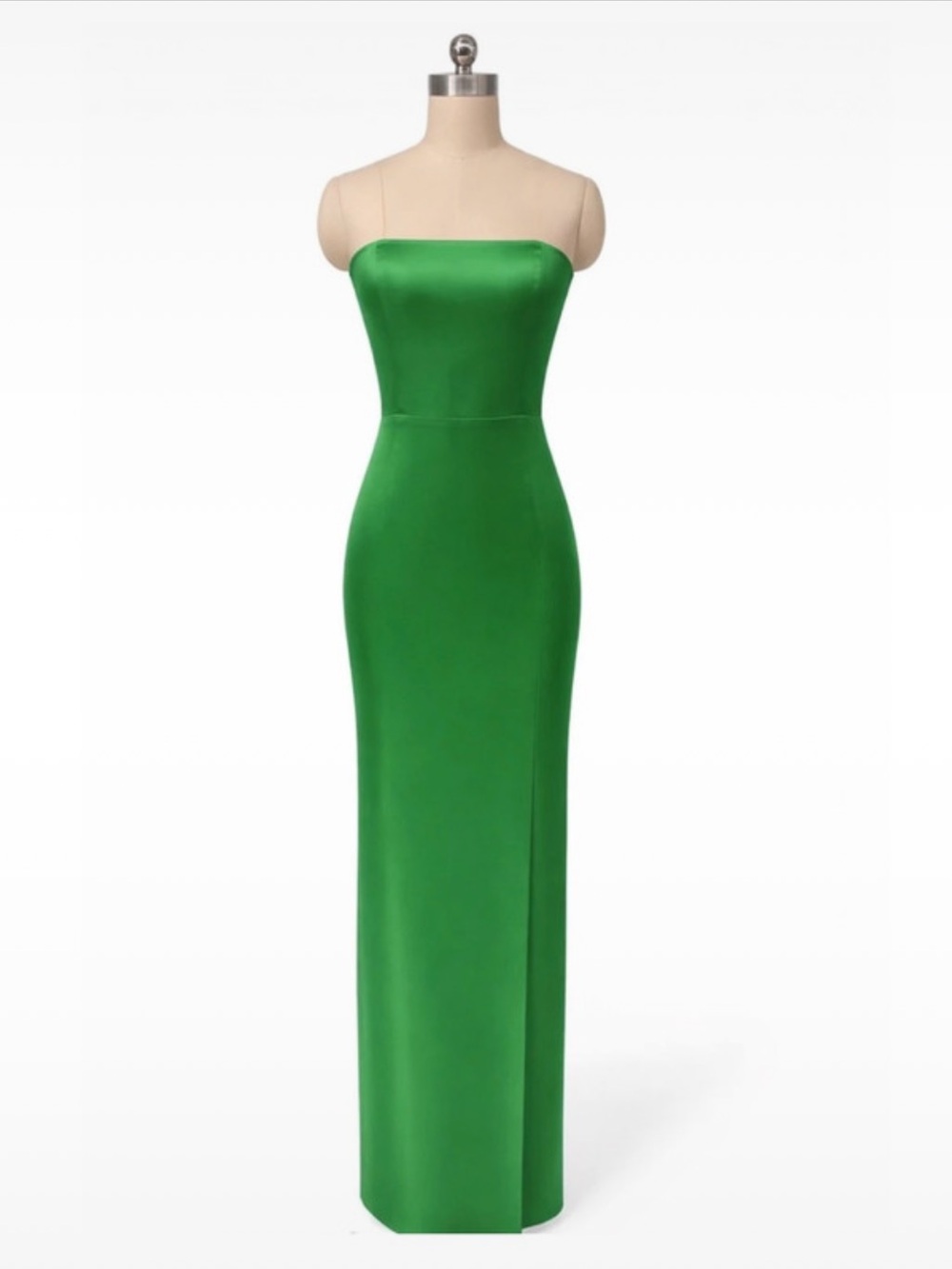Amanda Uprichard Grass Green silk maxi dress • medium • nwt • $311